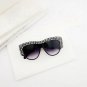 Luxury Crystal Decoration Women Cat Eye Sunglasses Oversize Men Gradient Lens Shades UV400