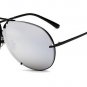 New Metal Round Pilot Sunglasses Women Oversized Vintage Sunglasses Unisex Brand Designer Glasses fo