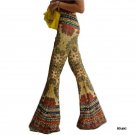 Elegant Lady Casual Pants Harajuku Printed Wide Leg Women\'s Pants High Waist Fitness Hip Hop Beach 