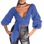 Bandage Knitted Sweater Women Lantern Sleeve Solid Wrap Belt Bowtie Pollovers Jumper Crop Tops Autum