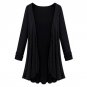 Women Cardigan Autumn Long Sleeve ocean wave hem Long Female Khaki Thin Sweater Loose Ladies Coat Sl