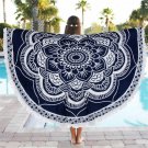 KLV 2017 Summer Design Scarf For Women Round Print Beach Pool Home Swimwear Towel Blanket Tablecloth