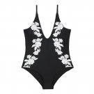 2018 New Summer Fashion Flower printed bodysuit Womens One Piece Beach Bathing Suit Padded rompers s