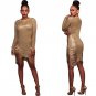 hirigin sexy hot knitted summer dress swimwear solid slim white beach output mini dresses ladies fri