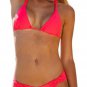 Women Pure Beach Bikini Sets Sexy Solid Brief Sets Halter Wire Free Swimwear Female Seamless Padded