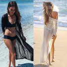 2017 Women Kaftan Sexy Lace Swimwear Bikini Cover Up Long Top  Swimsuit Bathing Suit