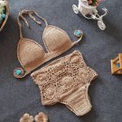 New Summer 2018 Fashion Bohemian Women Push-Up Handmade Knitted Clothes Set Sexy High Waist Skinny S