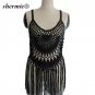 Sexy Beach Dresses Bikini Plage Swimwear Women Tassel Crochet Hollow Plus Swimsuit Dress Brazilia Sa