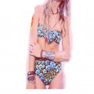 Newest print style strapless swimwear