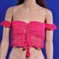 Crochet Top Off Shoulder Summer Women Brandy Melville Lace Crochet Tops Blusas Crop Tops Bikini Beac