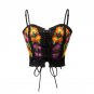 Aproms Flower Embroidery Crochet Camis Cool Girls Casual Crop Top Summer Beachwear Bikini Bra Women