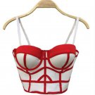 Sexy Bustier Cropped Tops 2017 Striped Bra Crop Tops Camis Bikini Top Elegant Bralette White Short T