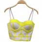 Sexy Bustier Cropped Tops 2017 Striped Bra Crop Tops Camis Bikini Top Elegant Bralette White Short T