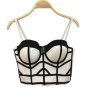 Sexy Bustier Cropped Tops 2017 Striped Bra Crop Tops Camis Bikini Top Elegant Bralette White Short T