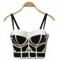 Sexy Bustier Cropped Tops 2017 Striped Bra Crop Tops Camis Bikini Top Elegant Bralette White Short T