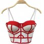 Sexy Bustier Cropped Tops 2017 Striped Bra Crop Tops Camis Bikini Top Elegant Bralette White Short T