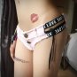 Mini Short Sexy Low Waist Shorts Women Denim Thong Shorts Jeans Summer Party Club Wear Letter NightC