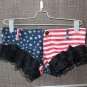 Stripe Hot Shorts Low Rise Waist Booty Short Lace Micro MINI Jeans Bikini Hot Jean Short Night Culb 
