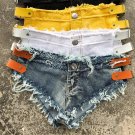 Tassel Denim Shorts Female Low Waist Short Jeans Summer Micro Bikini Summer Short Femme Sexy Shorts 