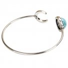 New Boho Womens Turquoise Moon Sun Open Bracelet Cuff Bangle Jewelry