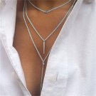 Women Tassel Multilayer Necklace Elegant Chain Jewelry SL