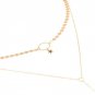 31+10cm Women Multilayer Irregular Pendant Chain Statement Necklace Tin popular female Punk Style Ne