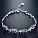 20CM Adjustable Cubic Zirconia AAA Austria Crystal Bracelets for Women Jewelry 100% Real 925 Sterlin