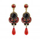 1 Pair Elegant Women Fashion Rhinestone Ear Stud Earrings Crystal Chain