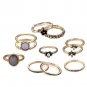 Luxury 10Pcs/Set Midi Rings For Women Vintage Arrow Moon Finger Joint ring Knuckle Rings Jewelry Gif