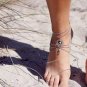 Womens Beach Barefoot Sandal Foot Turquoise Jewelry Anklet Chain Tassel
