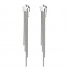 Womens Fashion Creative Star Earrings Studs Long Dangle Tassel Drop Earrings
