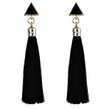 Fiber Long Tassel Dangle Earrings for Women Drop Brincos Boucle d\'oreille Brush Earring Fashion Jew