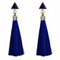 Fiber Long Tassel Dangle Earrings for Women Drop Brincos Boucle d\'oreille Brush Earring Fashion Jew
