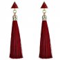 Fiber Long Tassel Dangle Earrings for Women Drop Brincos Boucle d\'oreille Brush Earring Fashion Jew