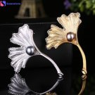 Women Rhinestone Brooch Leaves Brooches Scarves Pin Clip Shawl Buckle gifts