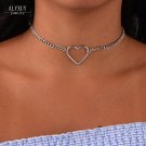 New fashion jewelry hollow heart choker necklace gift for women girl  N2058