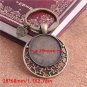 PULCHRITUDE 5pcs/lot Metal Keychain Round Cabochon Setting DIY Vintage Handmade Key Chains for Jewel