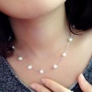 FAMSHIN Fashion Imitate Pearl Necklace For Women Top Quality Silver Colare Feminino Best Friend Fema