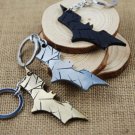 Hot Metal Keychain Bat Shape Pendant Key Chain Gold Black Silver 3 Colors Key Ring Vintage Men Women