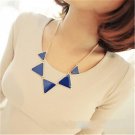 LNRRABC Gold Chain Women Triangle Punk Collar Sweater Chain Short Choker Necklaces Ladies Jewelry