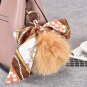 2017 Fox Fur Ball Key Chains Pom Pom Gift Ornaments Pendant Key Chain Car Bag Buckle Colorful Grosgr