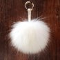 Chanfar Colorful 15CM Fluffy Genuine Raccoon Fur Keychain Women Bag Pendant Ball Keyring Handbag Pom