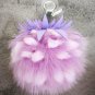 Pineapple Strawberry Fruit Fox Fur Pom Poms Women Bag Bug Monster Bag Charm Bugs Pompom Keychain Lux
