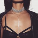 MANILAI Fashion Rhinestones Choker Statement Necklace Women Luxury Crystal Chokers Necklaces Maxi Co