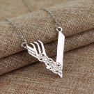 MQCHUN Jewelry Tv Series Vikings Icon Necklace Vikings \'V\'Logo Pendant Ragnar Lodbrok Men Women Bi