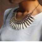 The new women\'s fashion Bohemian crystal pendant necklace Pendant Chain Choker Bib Statement Neckla