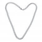 2017 Stainless Steel Braiding Necklace Hip Hop Mens Flat Figaro Chain Boys Curb Link Wholesale Gift 