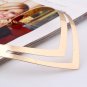 LZHLQ Geometric Hollow Metal Torques Women Trendy Simple Smooth Choker Necklaces  Plated Collars Nec