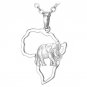 Hot Yellow Gold Color African Map Jewelry Lucky Men/Women Ethnic Africa Elephant/Lion/Antelope Anima