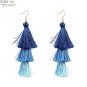 JUJIA 2017 trendy statement fashion earrings rope tassel stud MULTICOLOURED POMPOM EARRINGS women je